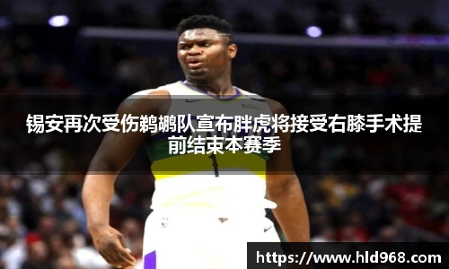 锡安再次受伤鹈鹕队宣布胖虎将接受右膝手术提前结束本赛季